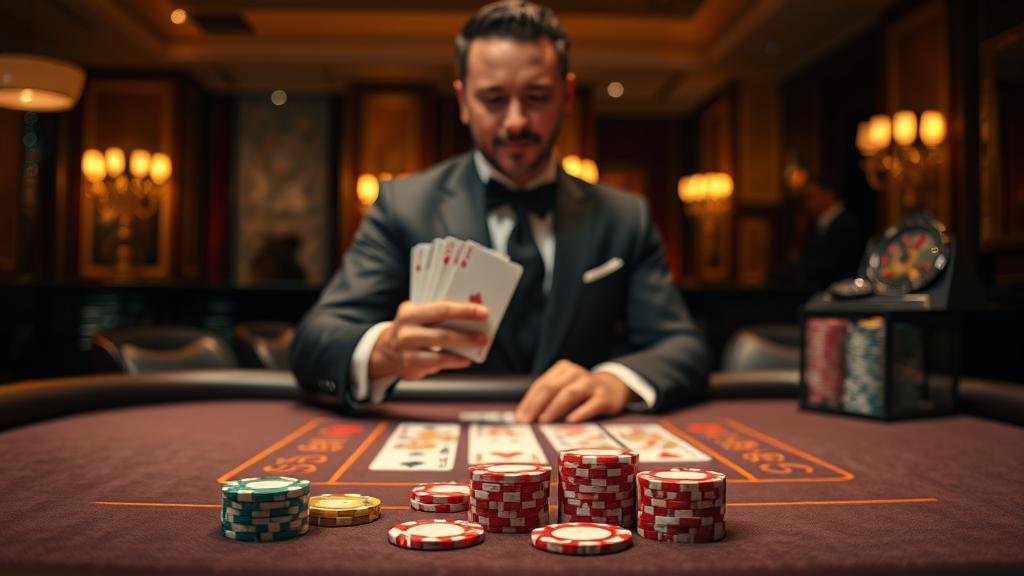 หน้าจอเกมบาคาร่าสด Playtech แบบคลาสสิก