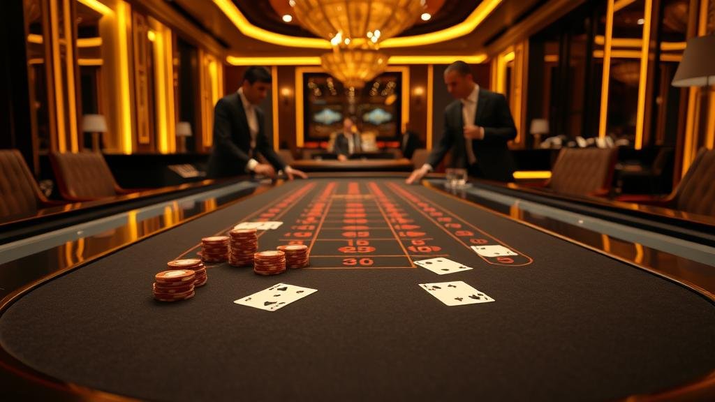 หน้าจอเกมบาคาร่าแสดงผลการเดิมพัน