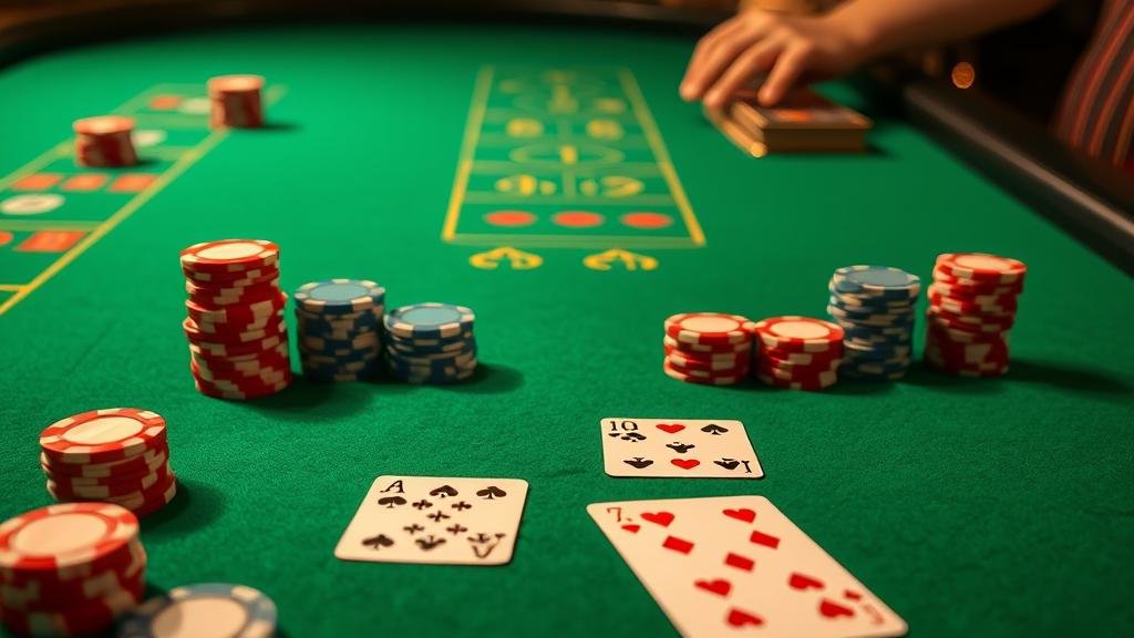 หน้าจอแสดงอัตราจ่ายและเค้าไพ่บาคาร่า