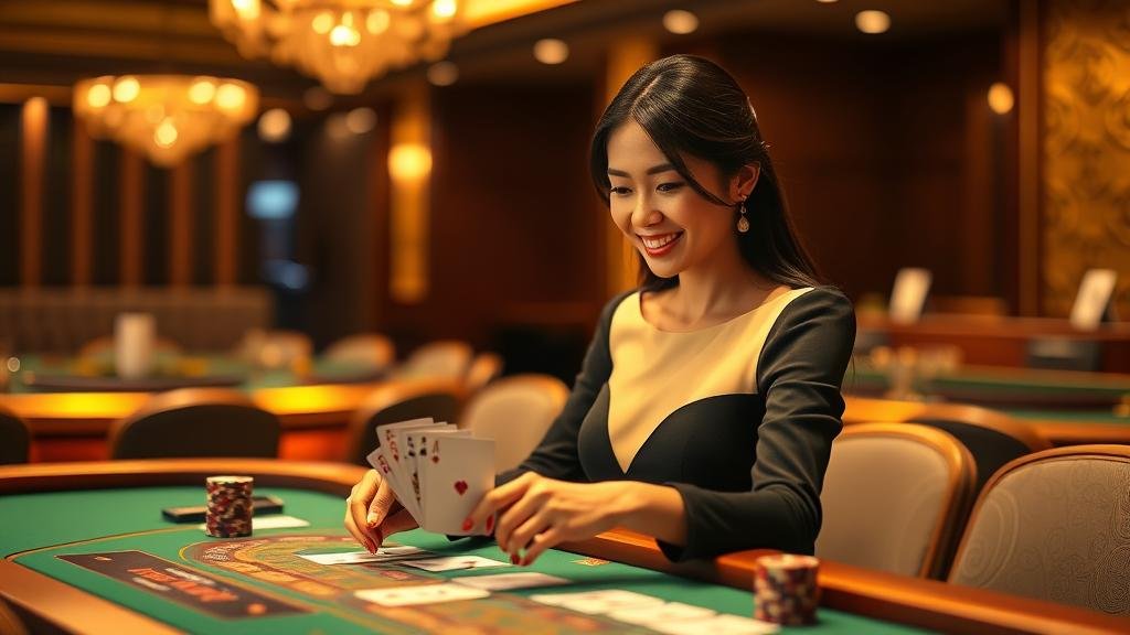 ตัวอย่างการออกไพ่คู่ในบาคาร่า