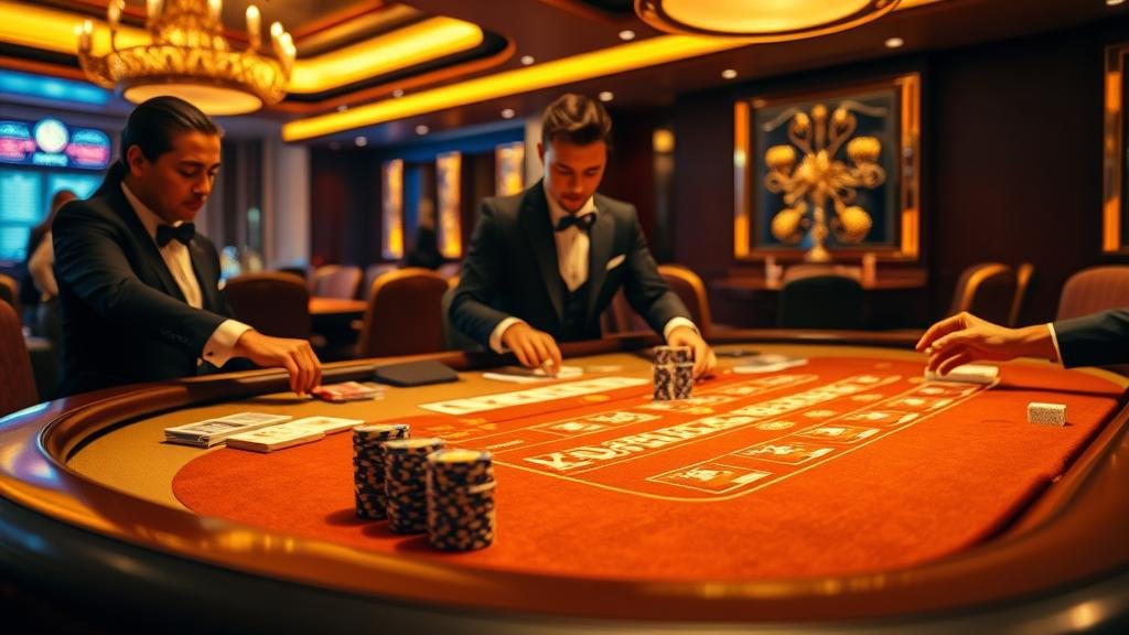 ตัวอย่างเค้าไพ่ปิงปองและมังกรในบาคาร่า