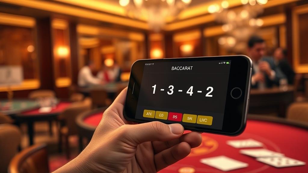 หน้าจอเกมบาคาร่าบนมือถือ Android