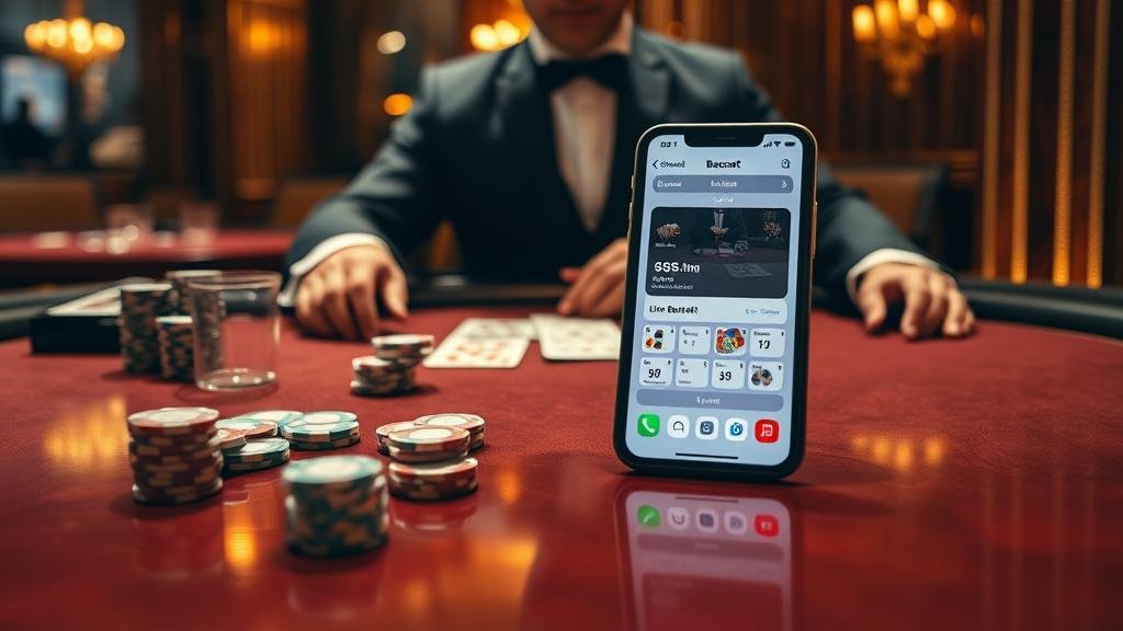 หน้าจอแสดงผลสถิติบาคาร่าบน iOS