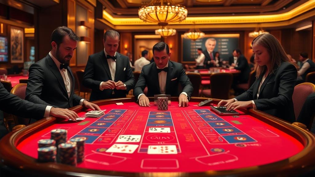 หน้าจอเกมบาคาร่า SA Gaming พร้อมเครื่องมือจัดการงบ