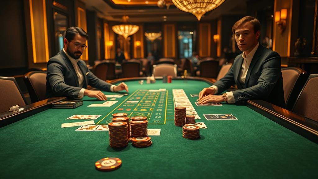 แผนภาพเค้าไพ่สามตัดและสลับคู่ บาคาร่า