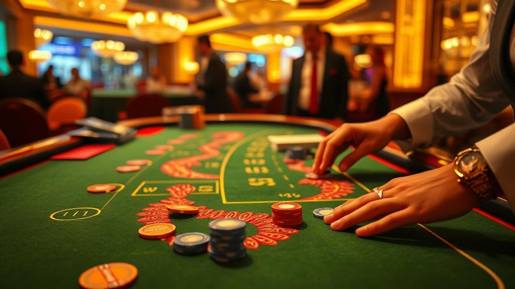 หน้าจอเกมบาคาร่าพร้อมสถิติขั้นสูง