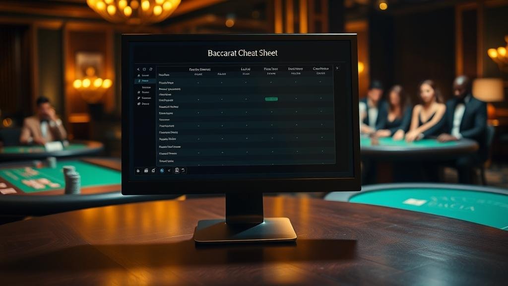 การอ่านเค้าไพ่บาคาร่าบนหน้าจอคอมพิวเตอร์