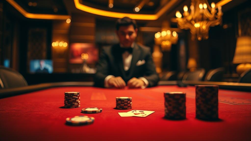 ภาพตัวอย่างเค้าไพ่สลับคู่และสองตัด บาคาร่า