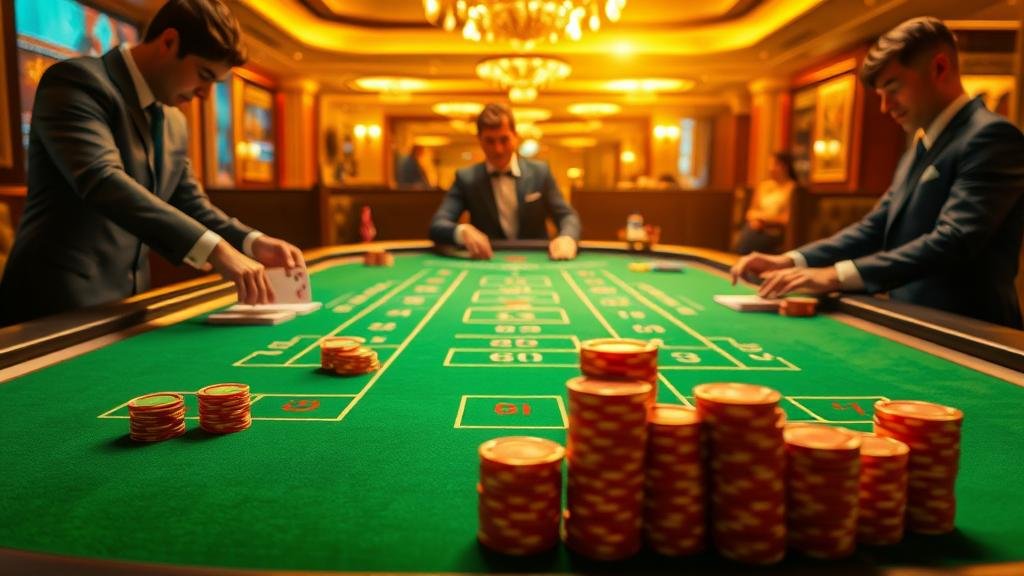 โต๊ะบาคาร่า Evolution Gaming ช่วงกลางคืน