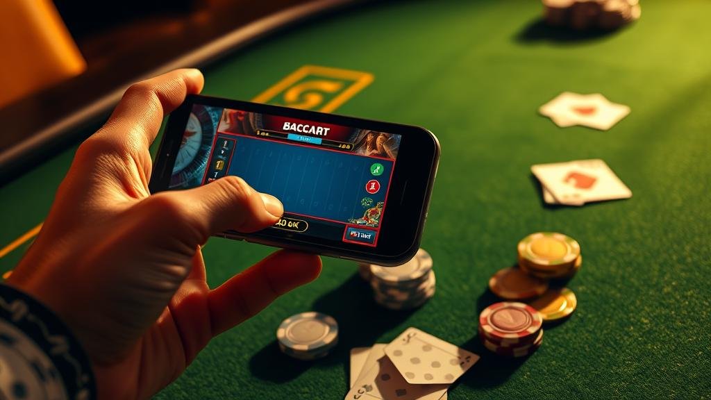 หน้าเว็บไซต์บาคาร่าบนแท็บเล็ต