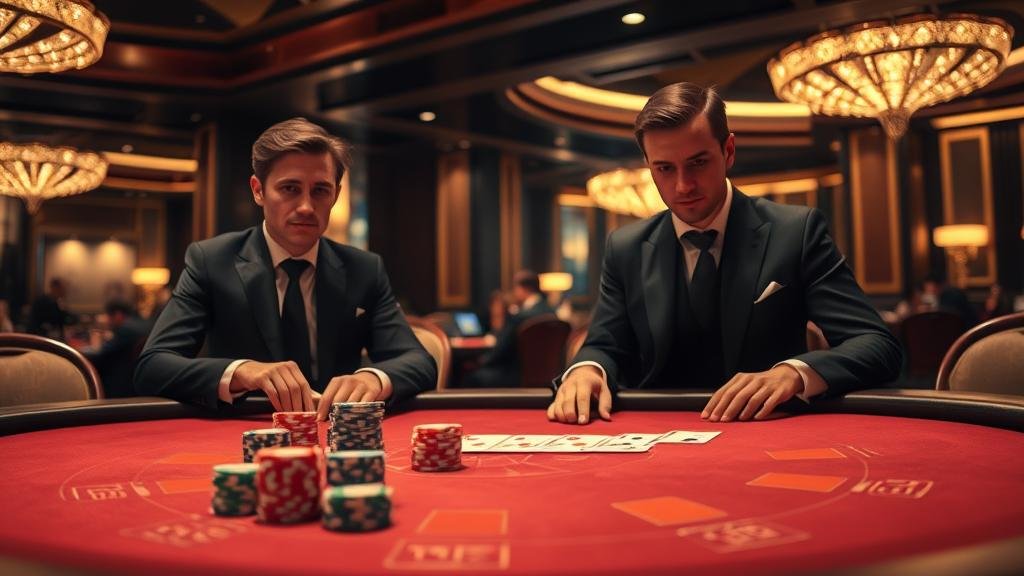 ตัวอย่างเค้าไพ่สามตัดในเกมบาคาร่า