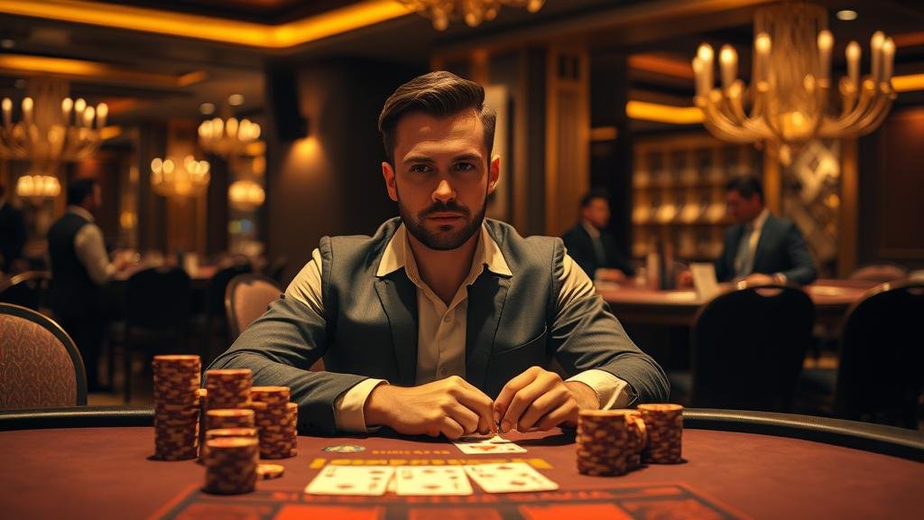 กราฟิกสายฟ้าในเกมบาคาร่าสด