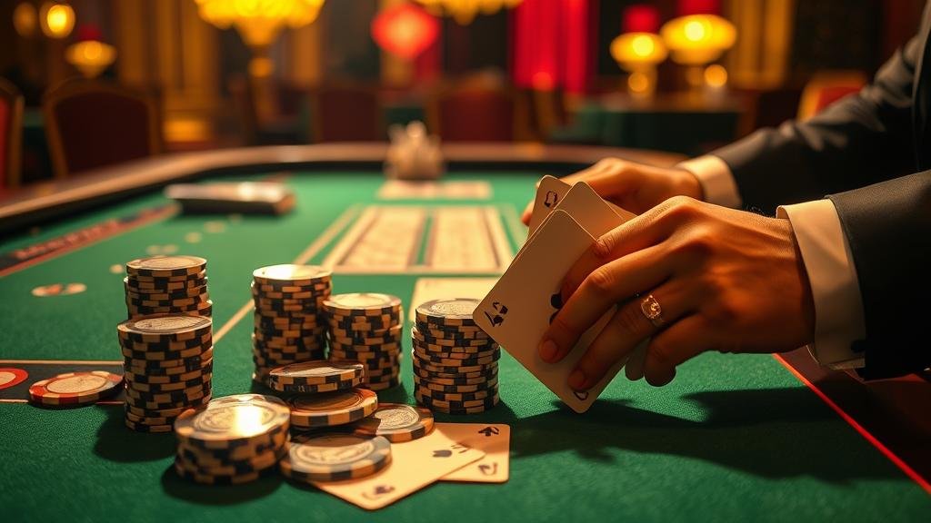 กราฟแสดงการคำนวณอัตราจ่ายไพ่คู่บาคาร่า