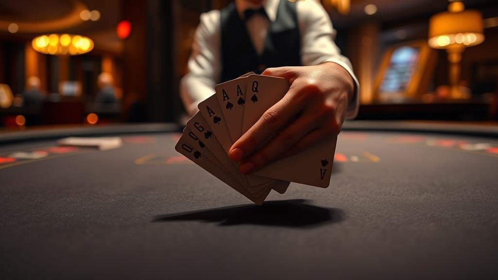 ตัวอย่างเค้าไพ่สองตัด บาคาร่า