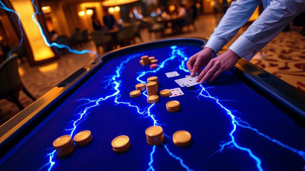 ตัวอย่างเค้าไพ่มังกรในเกมบาคาร่า