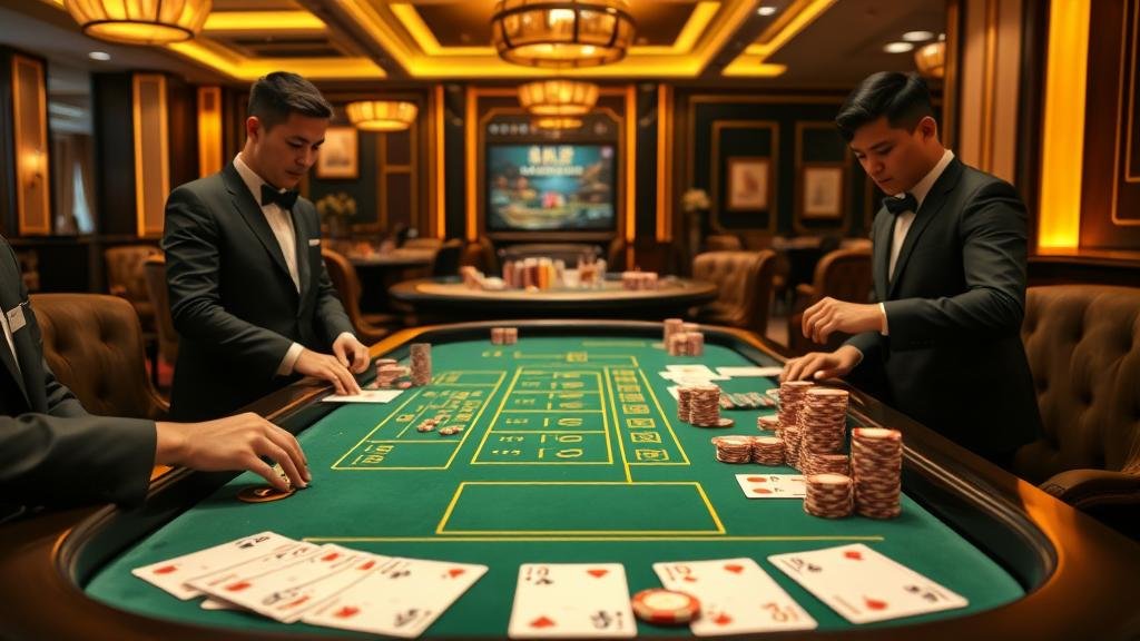 ตัวอย่างเค้าไพ่บาคาร่าแบบต่างๆ