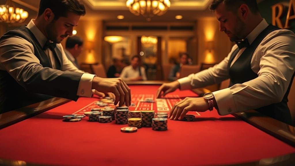 ตัวอย่างเค้าไพ่มังกรและเค้าไพ่สองตัดในบาคาร่า