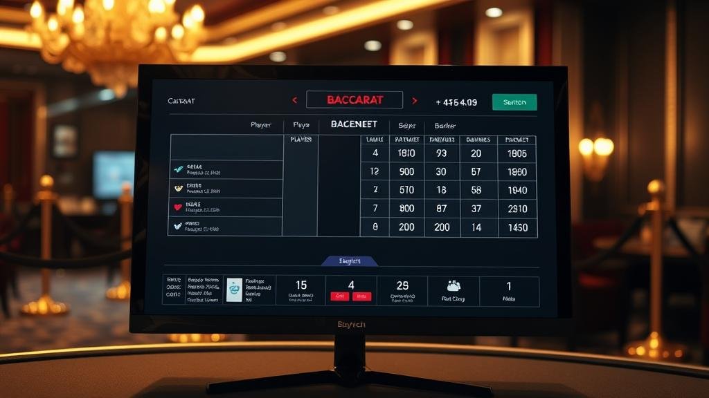 อินโฟกราฟิกแสดงเค้าไพ่บาคาร่าและเทคนิคการเดินเงิน