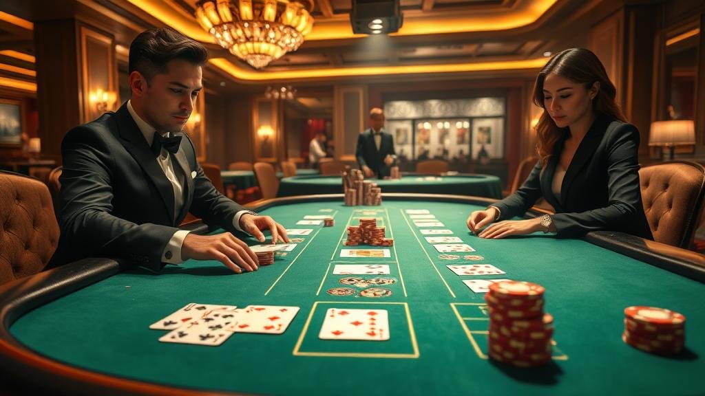 ตัวอย่างเค้าไพ่สามตัด บาคาร่า