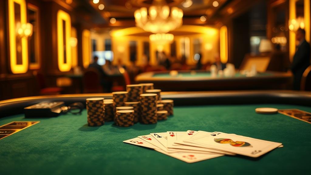 หน้าจอเกมบาคาร่าสด Playtech ตอนกลางคืน