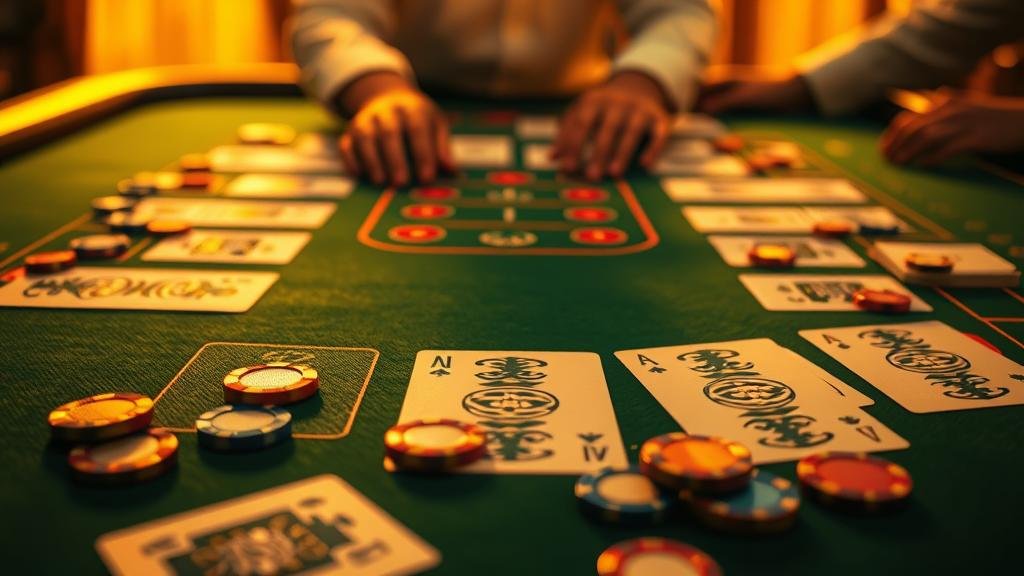 โต๊ะบาคาร่าพร้อมผลการเดิมพัน