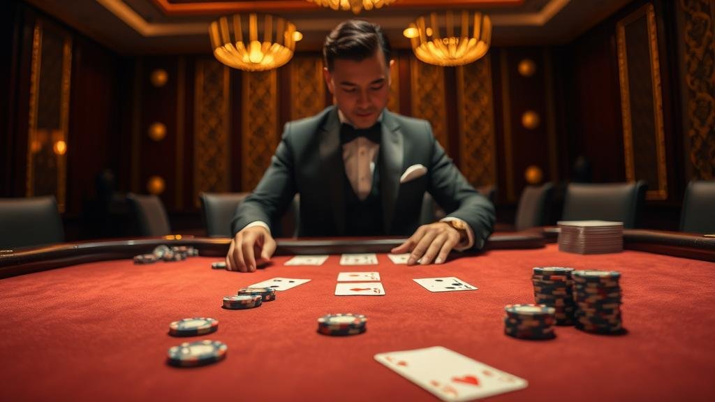 ตัวอย่างเค้าไพ่ปิงปองและเค้าไพ่มังกรในบาคาร่า