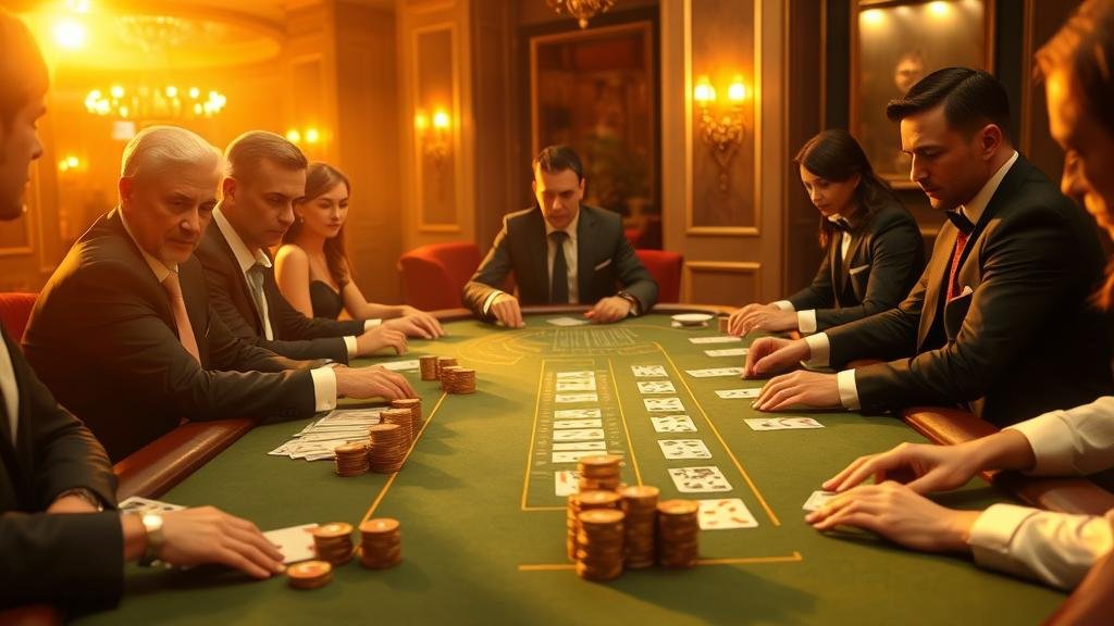 อินเทอร์เฟซเกมบาคาร่า Evolution Gaming บนแท็บเล็ต