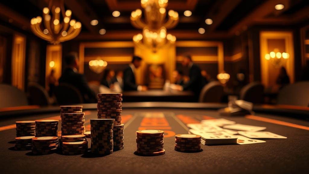 นักพนันฉลองชัยชนะและนักพนันสังเกตการณ์เค้าไพ่บาคาร่า