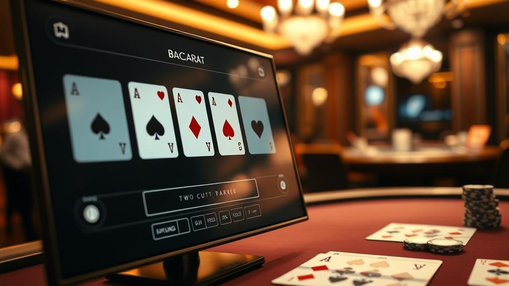 อินโฟกราฟิกอธิบายเค้าไพ่สองตัดบาคาร่า