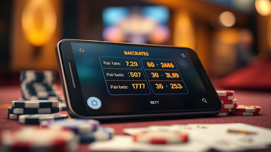 ผู้คนเล่นบาคาร่าบนมือถือและแท็บเล็ต