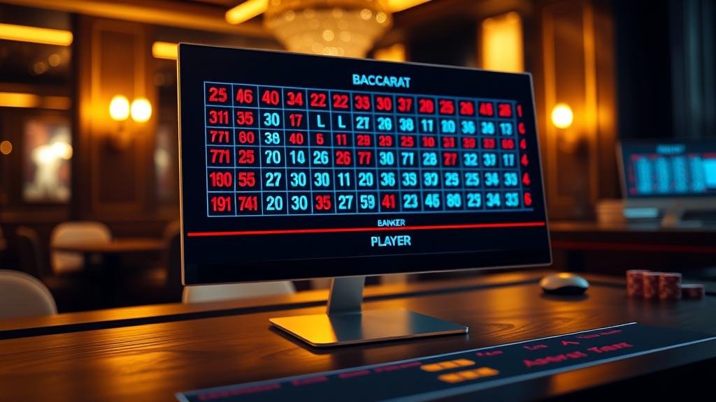 การสังเกตเค้าไพ่บาคาร่าถนนใหญ่บนเดสก์ท็อป