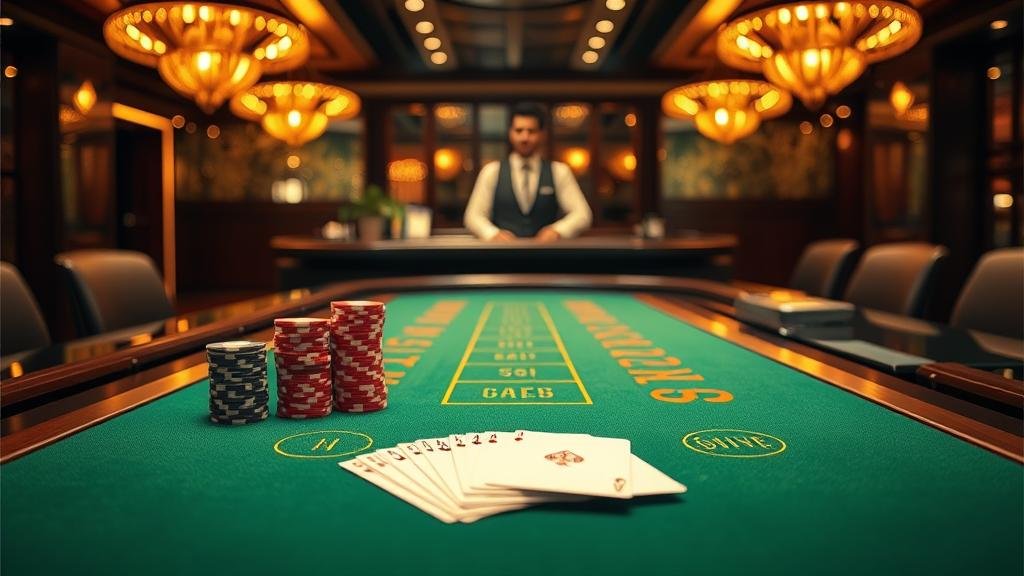 ตัวอย่างเค้าไพ่บาคาร่า แสดงรูปแบบสองตัวติดและสามตัวติด