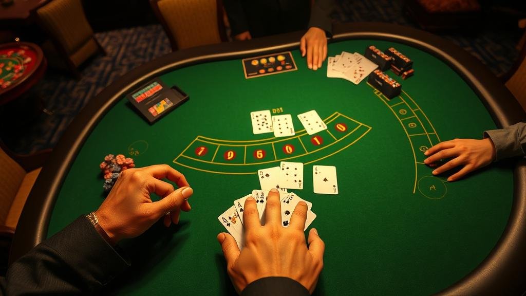 ดีลเลอร์บาคาร่ามืออาชีพกำลังแจกไพ่