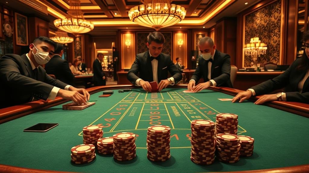 หน้าจอเกมบาคาร่าบนมือถือ