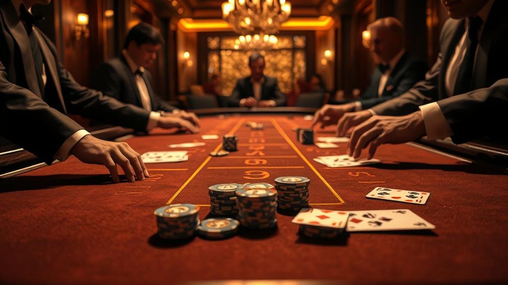 ไพ่บาคาร่าที่แสดงผลการออกรางวัล