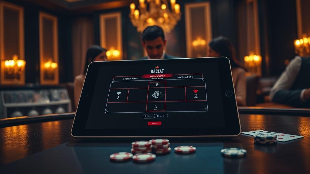 เลือกห้องบาคาร่าจากค่ายต่างๆ บนแท็บเล็ต