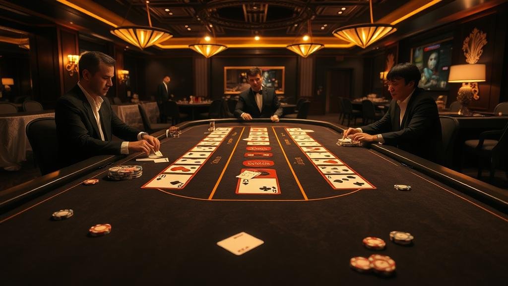 การวางเดิมพันบาคาร่า AG สายฟ้า พร้อมชิปและไพ่