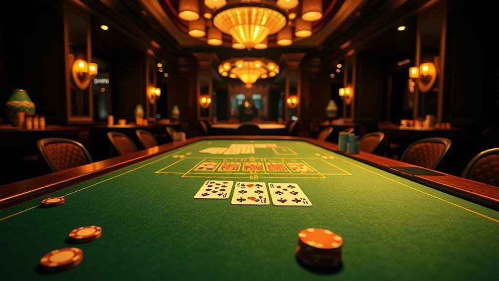 อินเทอร์เฟซเกมบาคาร่าบนแท็บเล็ต