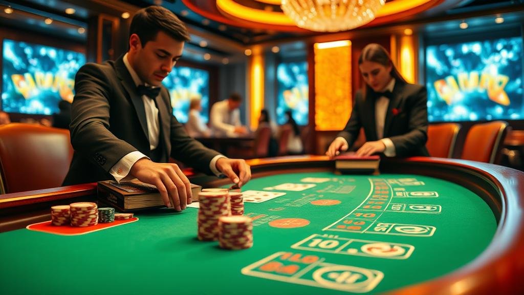 หน้าจอแสดงสถิติและเค้าไพ่บาคาร่า