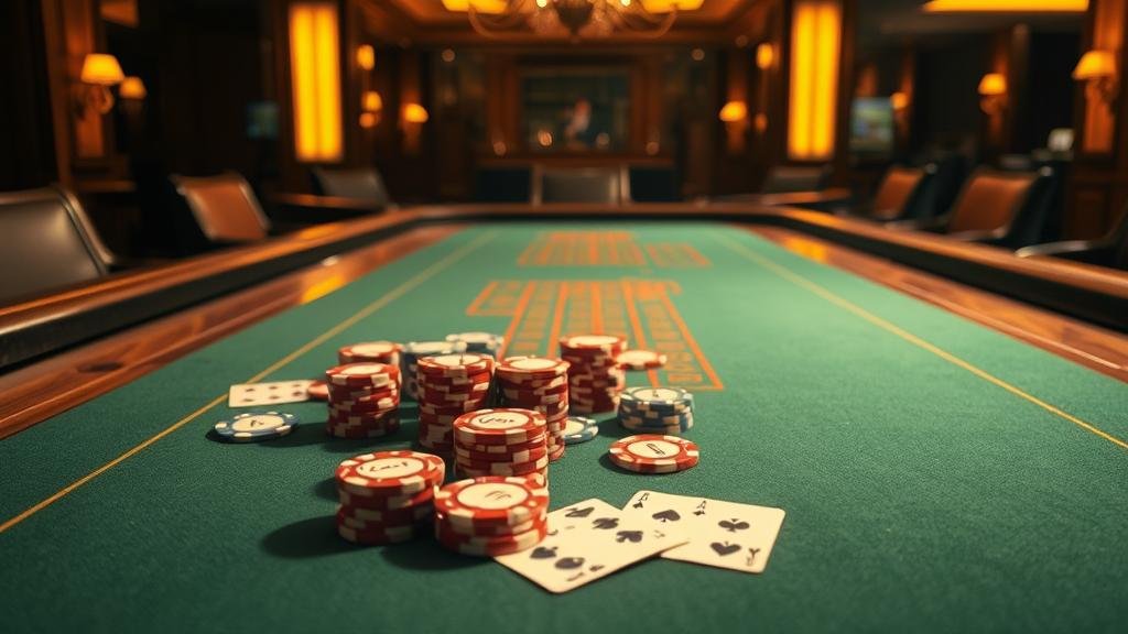 ภาพการเล่นบาคาร่าอย่างมีสติและมีกลยุทธ์สำหรับผู้เล่นทุนน้อย