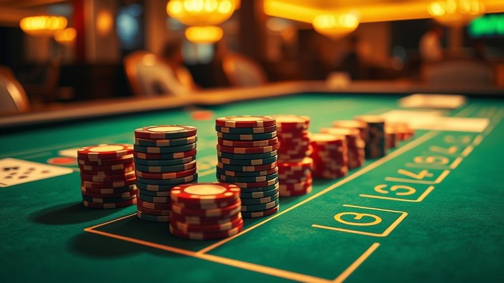 ภาพตารางบาคาร่าแสดงตัวเลือกการเดิมพัน