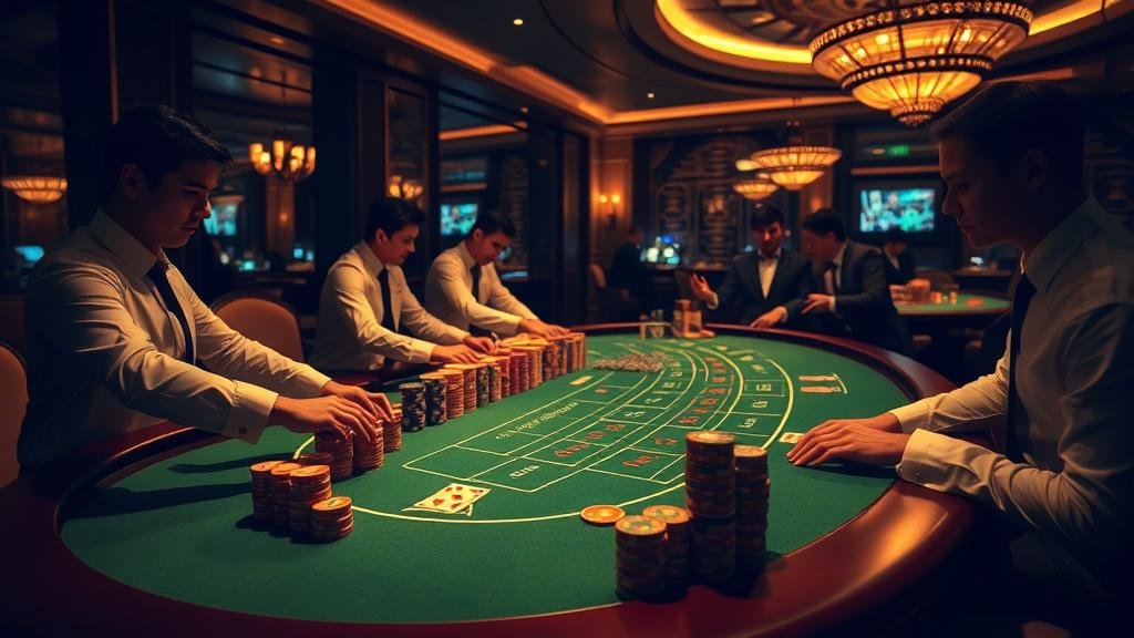 กราฟิกแสดงกลยุทธ์การเดินเงินบาคาร่า