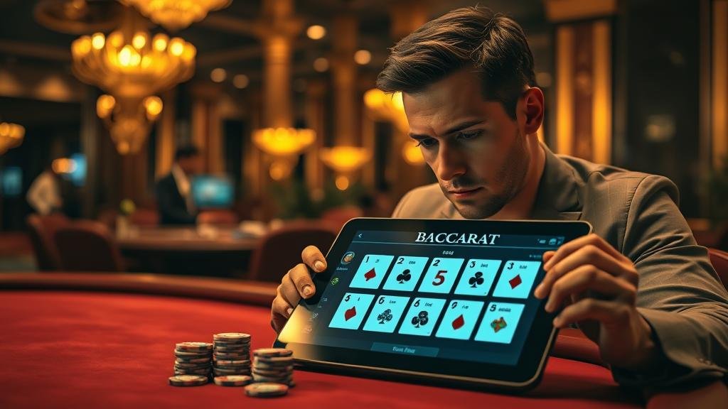 กราฟแสดงกลยุทธ์การเดินเงินบาคาร่า