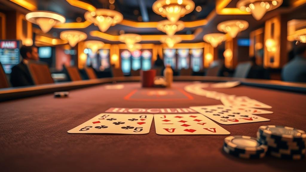 หน้าจอเกมบาคาร่าพร้อมตารางอัตราจ่าย