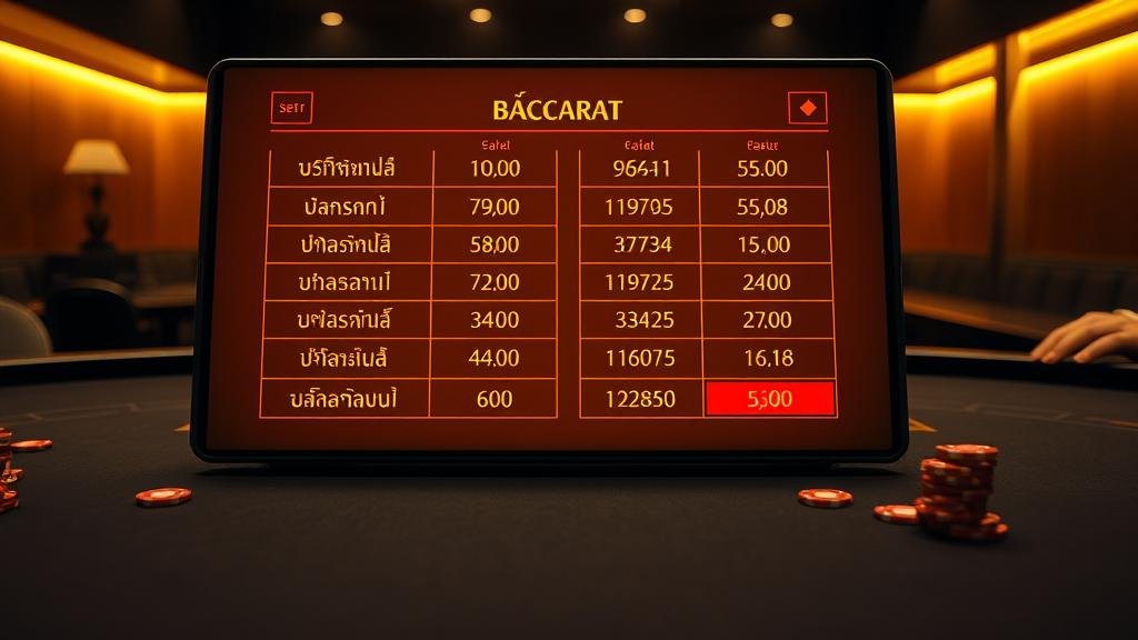 การบริหารเงินทุนในการเล่นบาคาร่า