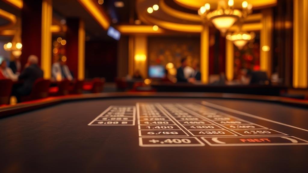 ชิปคาสิโนบนโต๊ะบาคาร่า