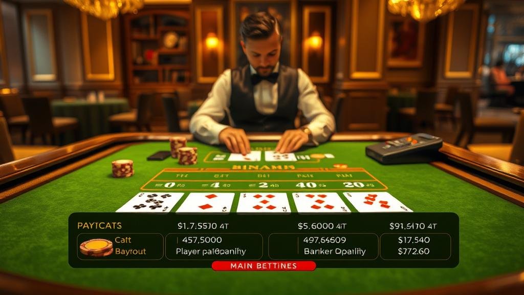 หน้าจอเกมบาคาร่าสดจากค่าย Dream Gaming พร้อมฟีเจอร์พิเศษ