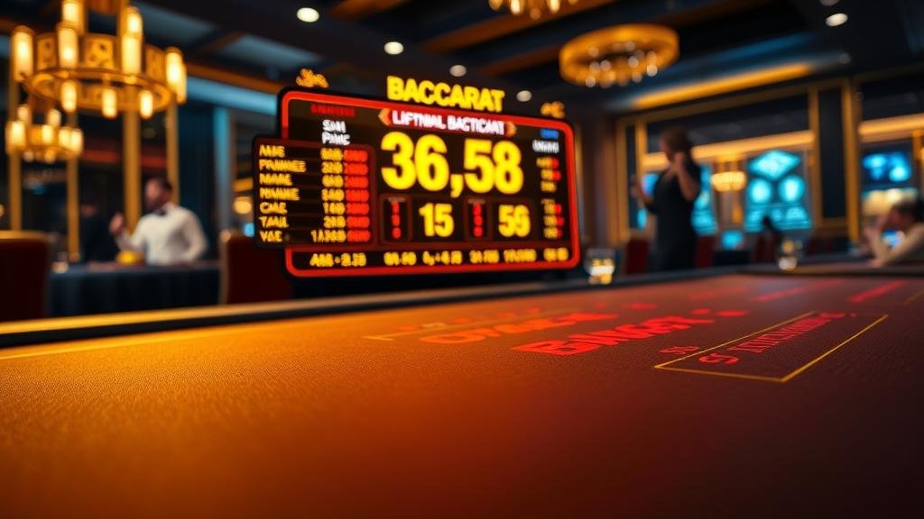 ภาพประกอบกลยุทธ์เดินเงินแบบฟีโบนัชชีในบาคาร่า