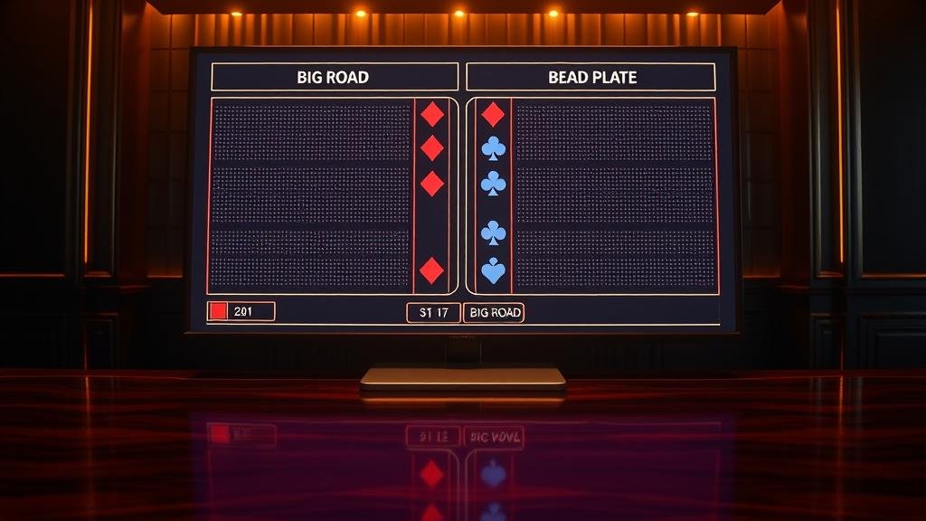 กราฟิกแสดงกลยุทธ์การเดินเงินบาคาร่า