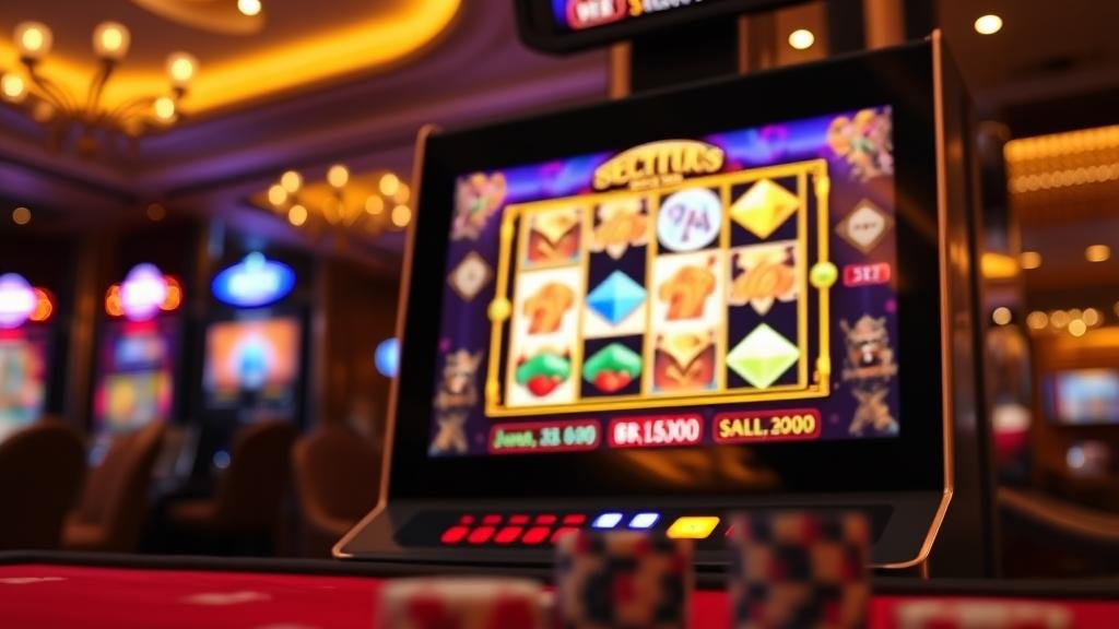 หน้าจอเกมสล็อต Joker Gaming พร้อมปุ่มซื้อสปิน